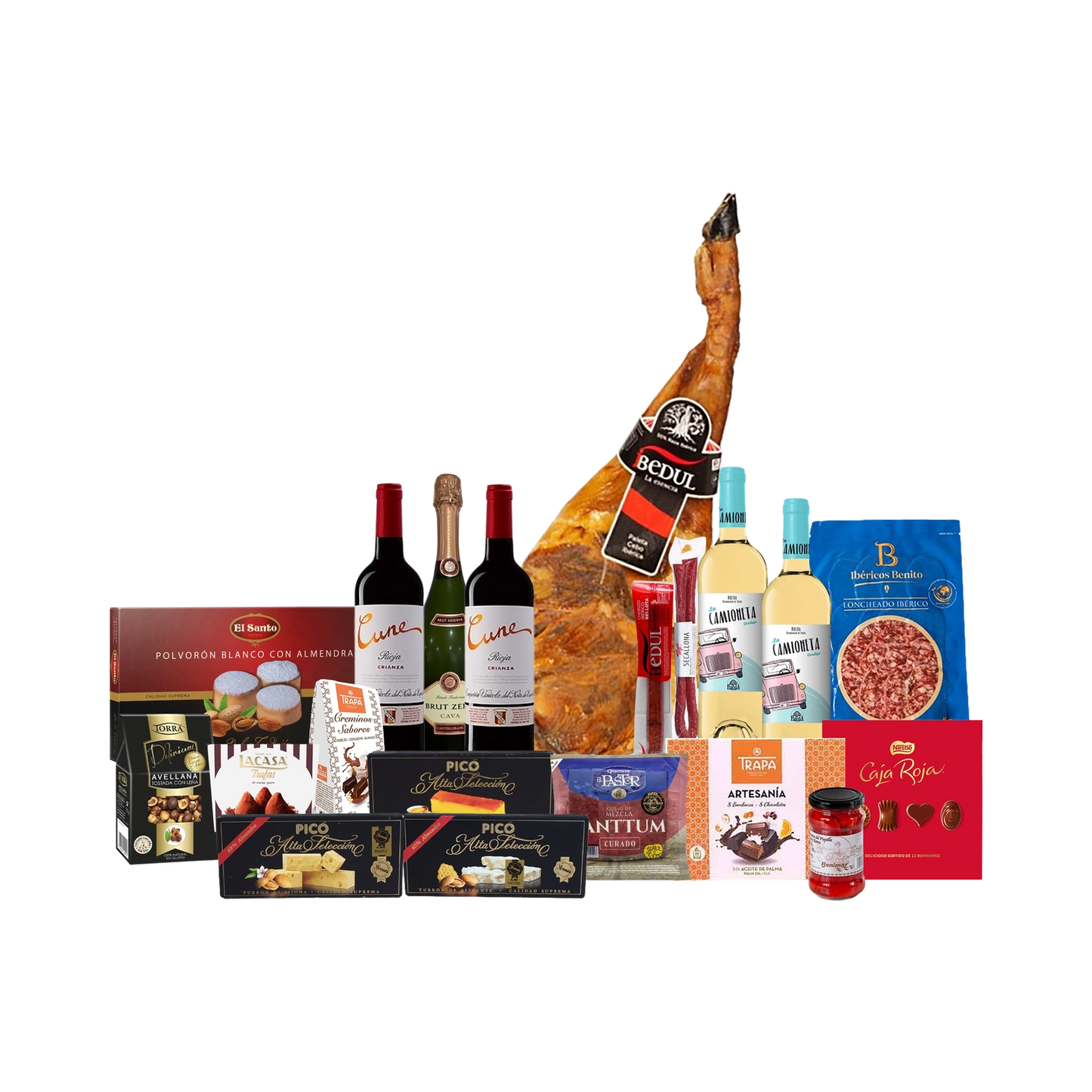 Lote de Navidad con Paleta y Quesos Gourmet "Jamón o victoria"