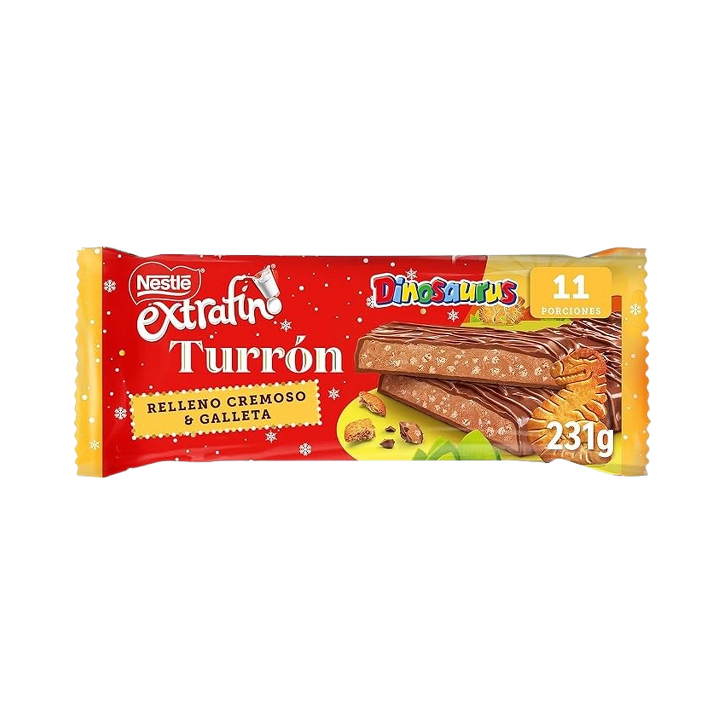 Turrón Extrafino Dinosaurus Crujiente Galleta
