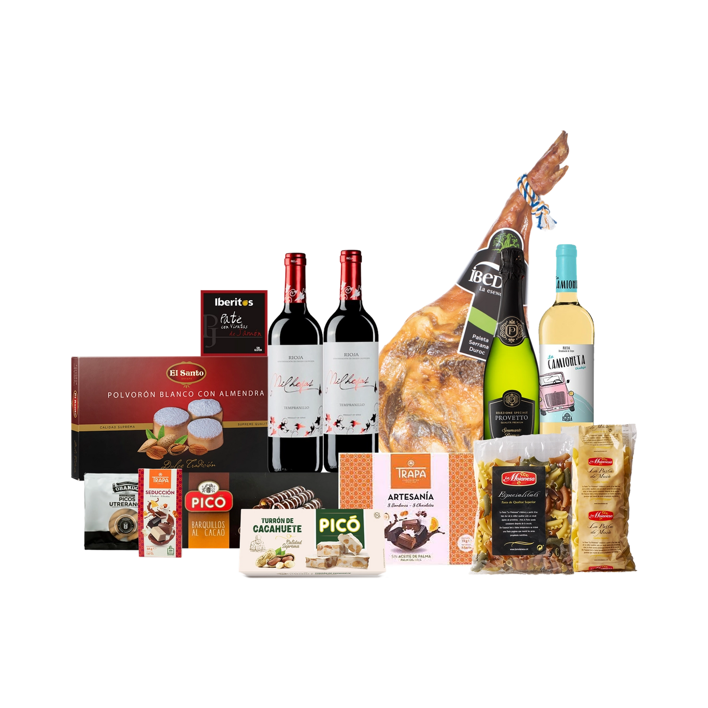 Lote de Navidad con Paleta Ibérica Gourmet "Leyendas de jamón"
