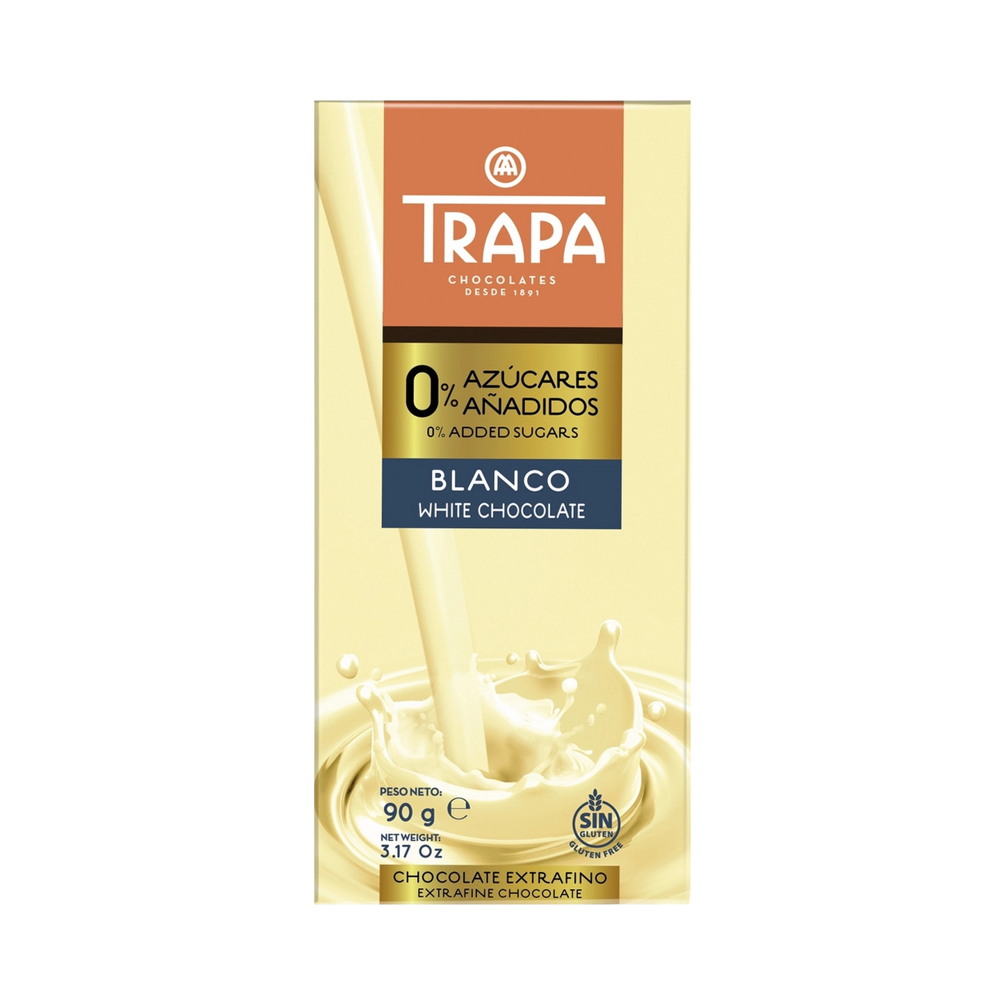 Chocolate 0% Azúcares Añadidos Blanco