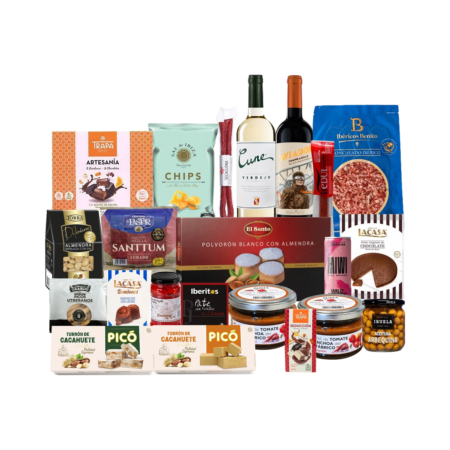 Lote de Navidad con Ibéricos, Quesos y Dulces "La patata mecánica"