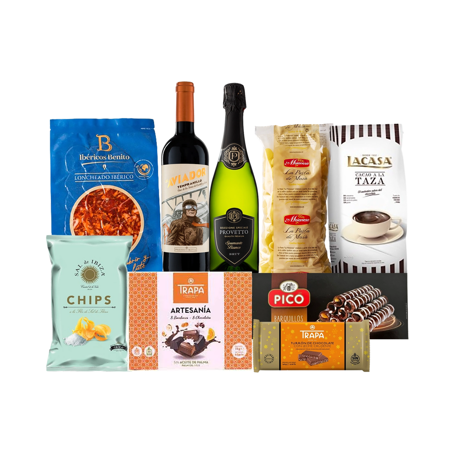 Lote de Navidad con Ibéricos y dulces "Salchichón imposible"
