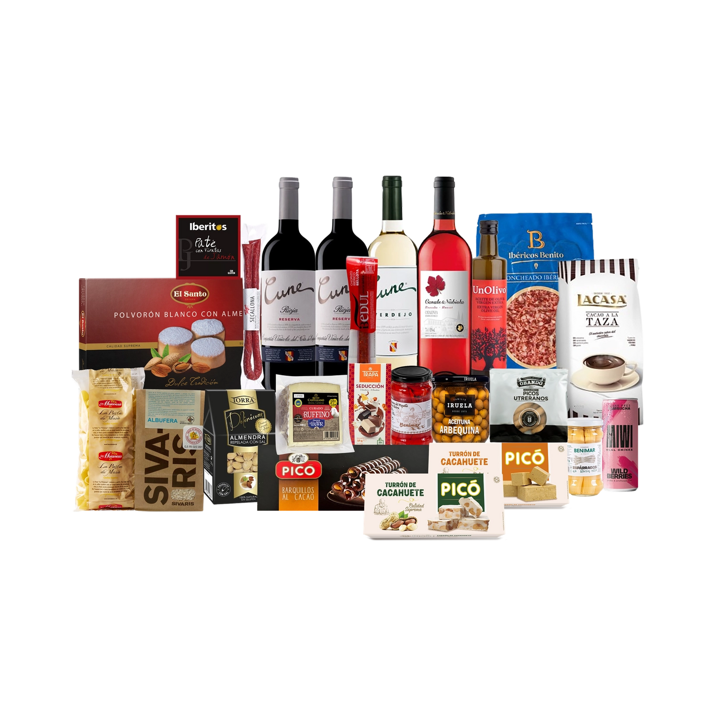 Lote de Navidad con Ibéricos, Quesos y Dulces "Armageturrón"