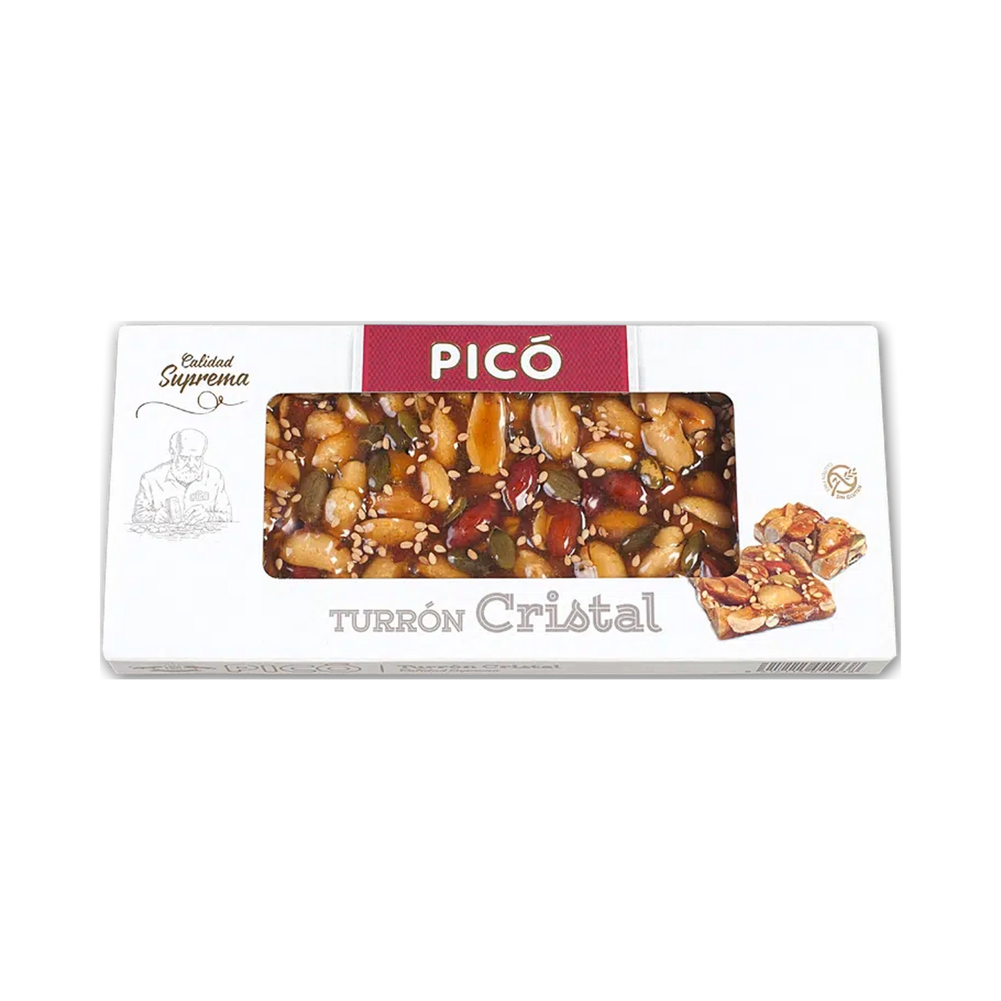 Turron Cristal Con Frutos Secos "Calidad Suprema"