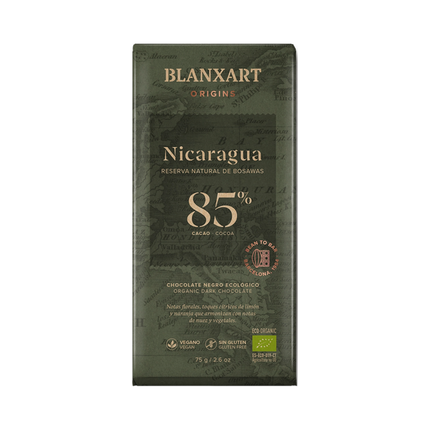 Chocolate Negro 85% Nicaragua con flor de sal ECO