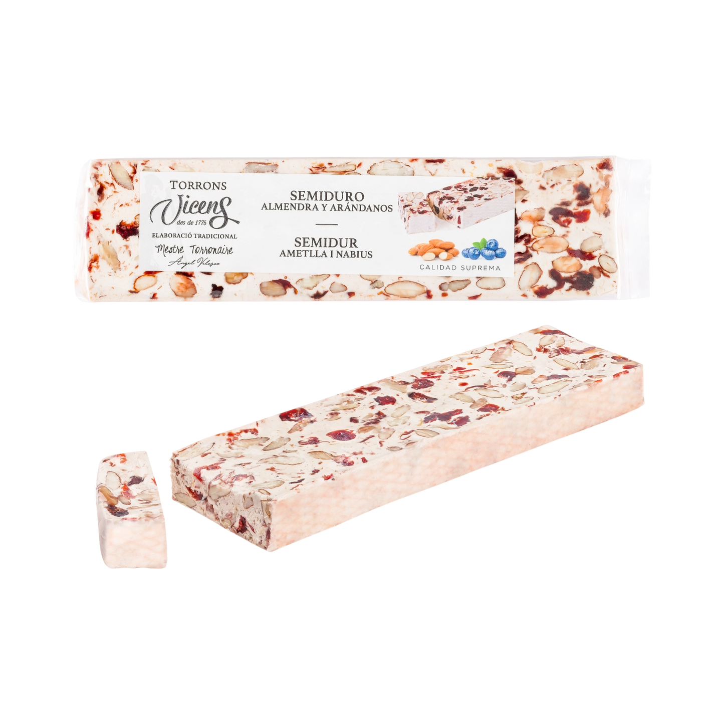Turrón Semiduro Almendra Y Arándanos Especial