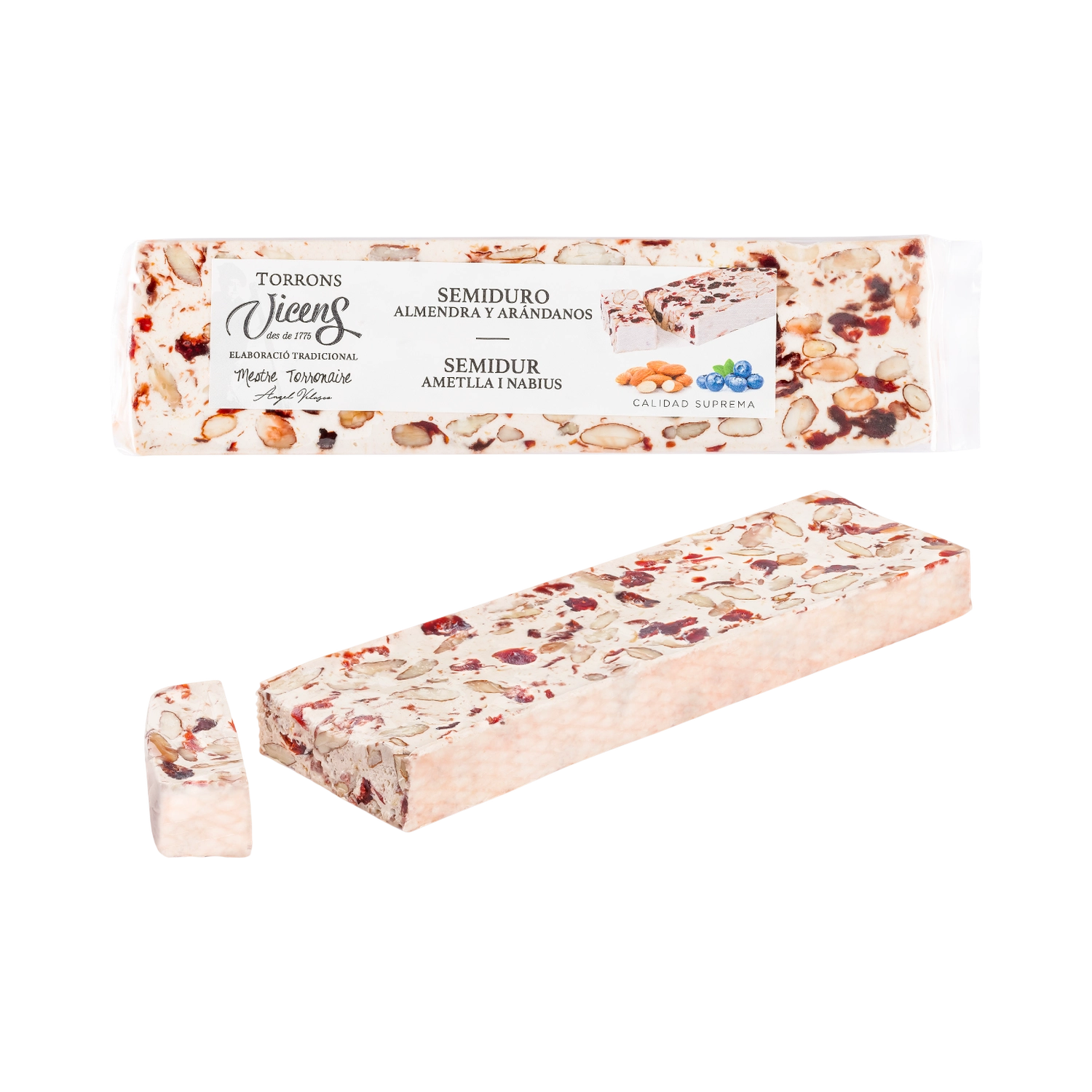 Turrón Semiduro Almendra Y Arándanos Especial