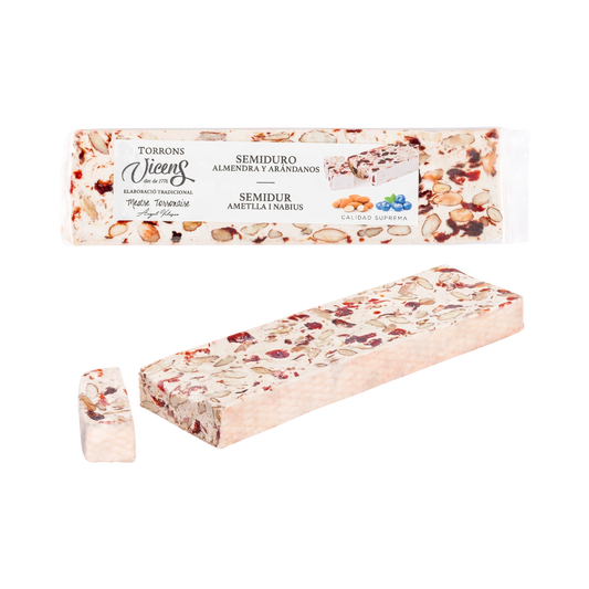 Turrón Semiduro Almendra Y Arándanos Especial