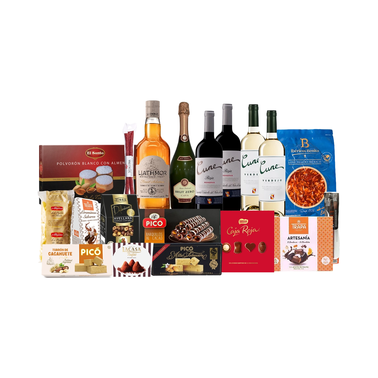 Lote de Navidad con Ibéricos y Dulces "Entrevista con el Ham-piro"