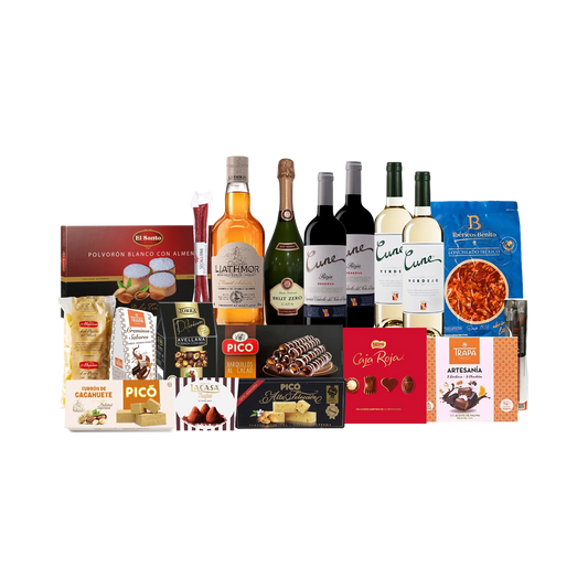 Lote de Navidad con Ibéricos y Dulces "Entrevista con el Ham-piro"