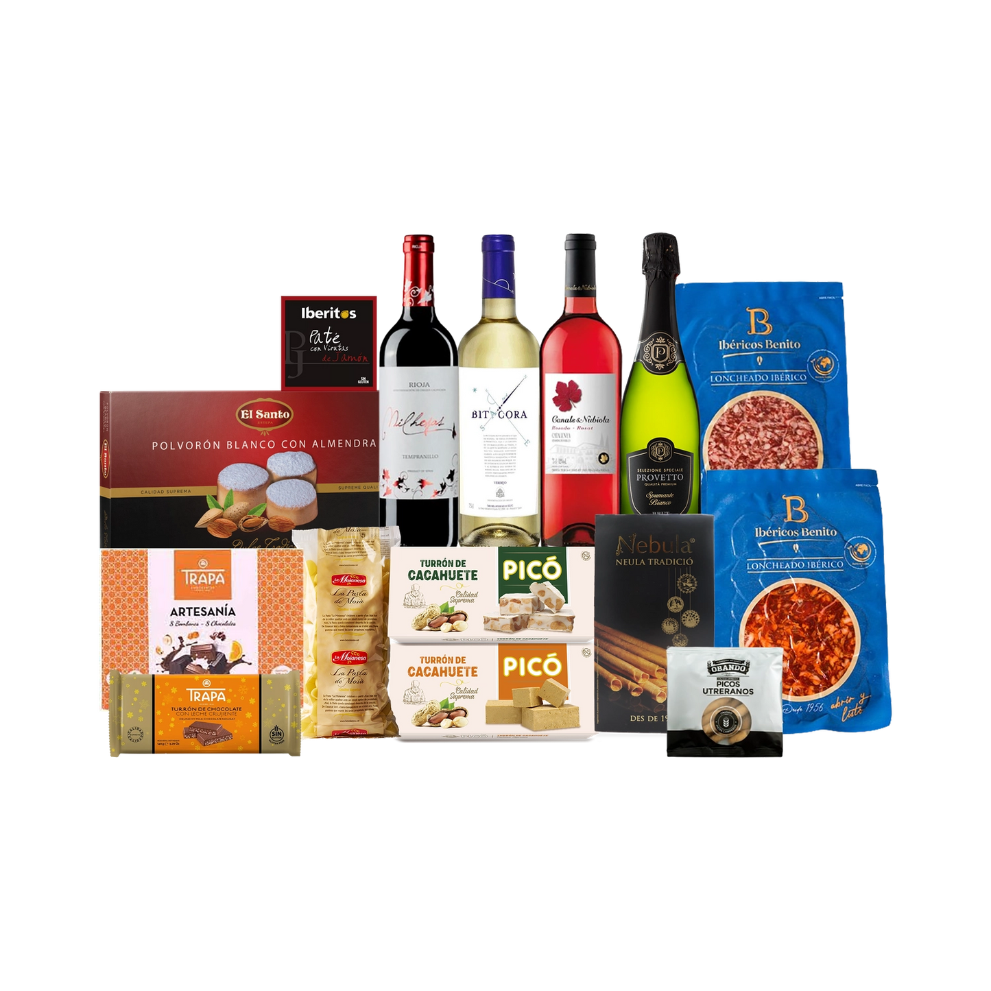 Lote de Navidad con Ibéricos y dulces "El club de las galletas muertas"