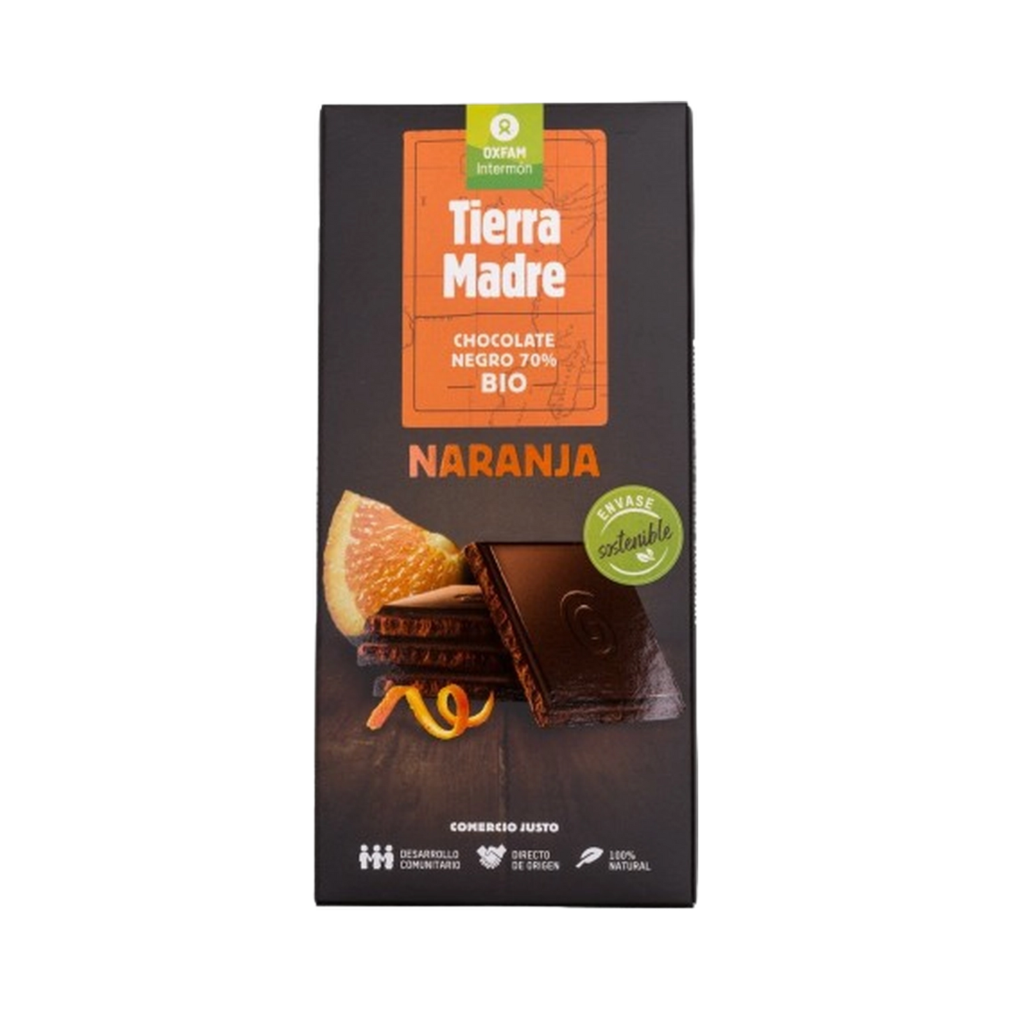 Chocolate Negro 70% Naranja BIO