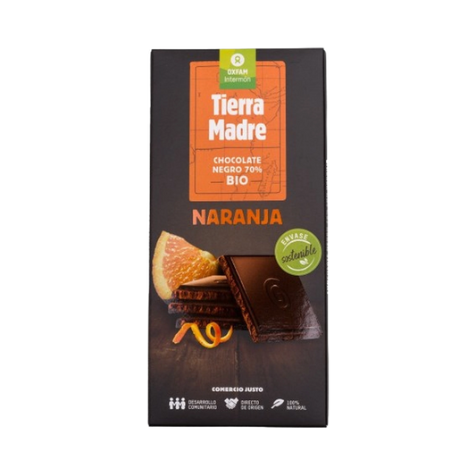Chocolate Negro 70% Naranja BIO