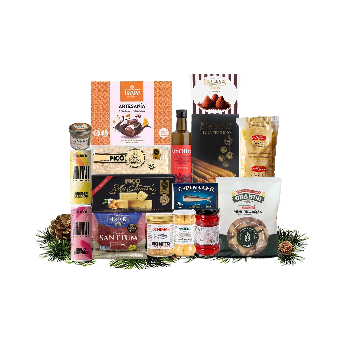 Lote de Navidad con Dulces y Quesos "Se7en (kilos)"