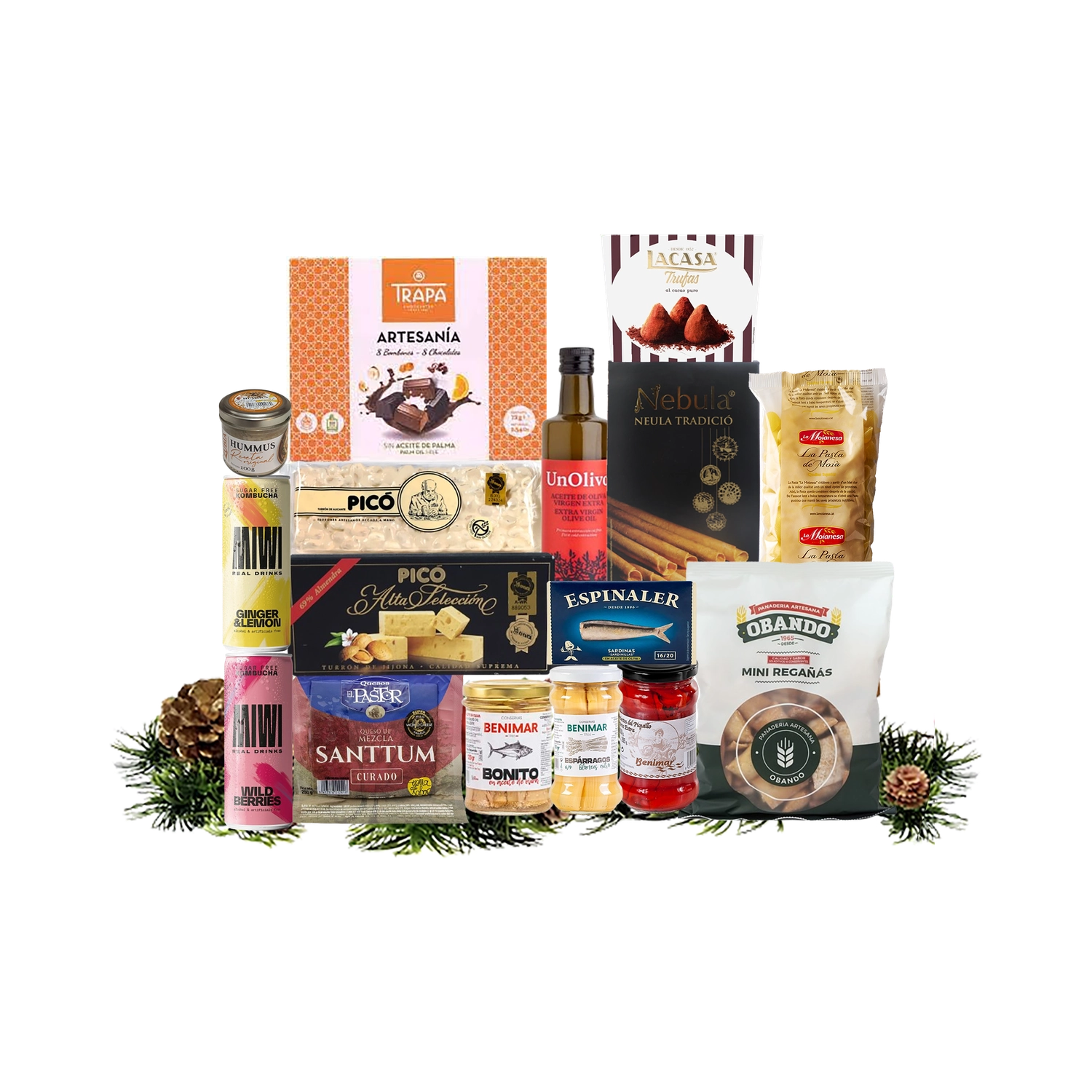 Lote de Navidad con Dulces y Quesos "Se7en (kilos)"