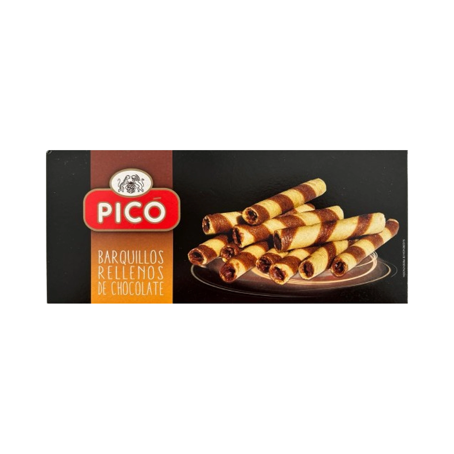 Barquillos rellenos de chocolate