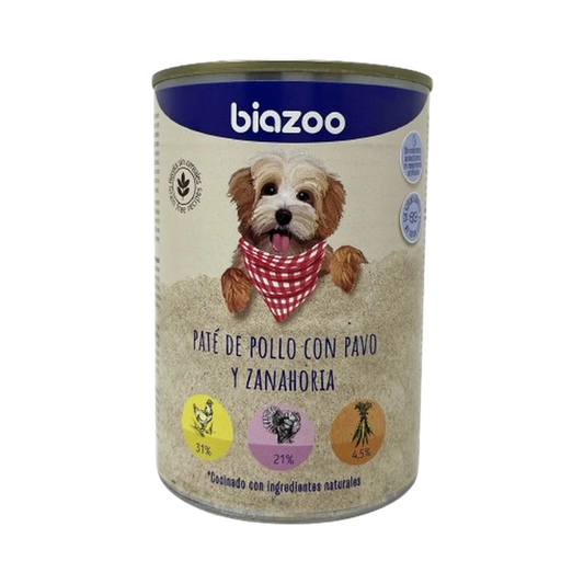 Paté de pollo con pavo y zanahoria