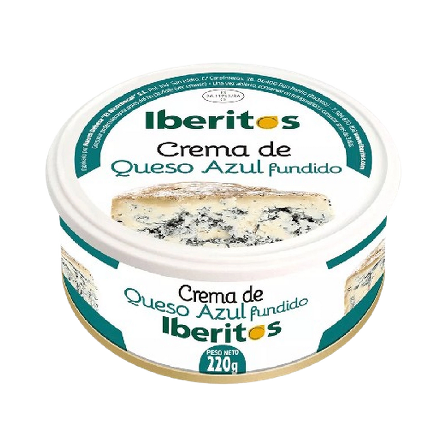 Crema de queso azul fundido