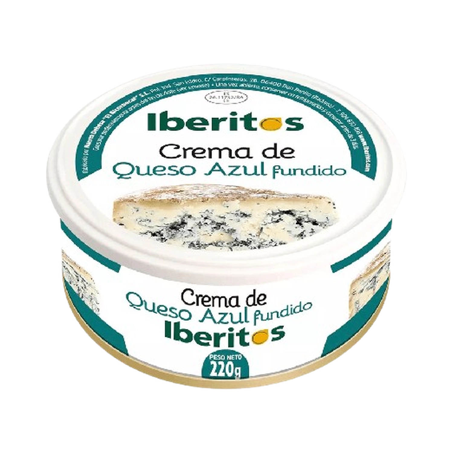 Crema de queso azul fundido