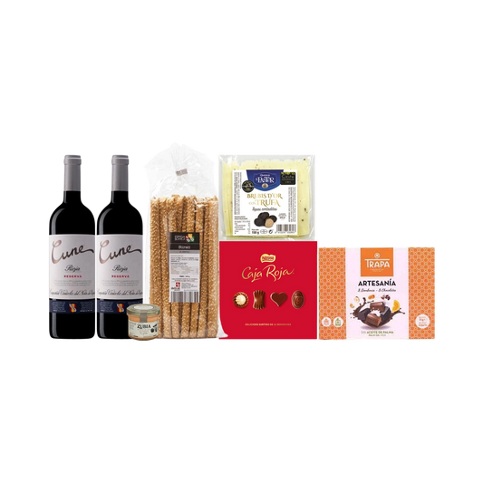 Lote de Navidad con Dulces y Quesos "El sexto surtido"