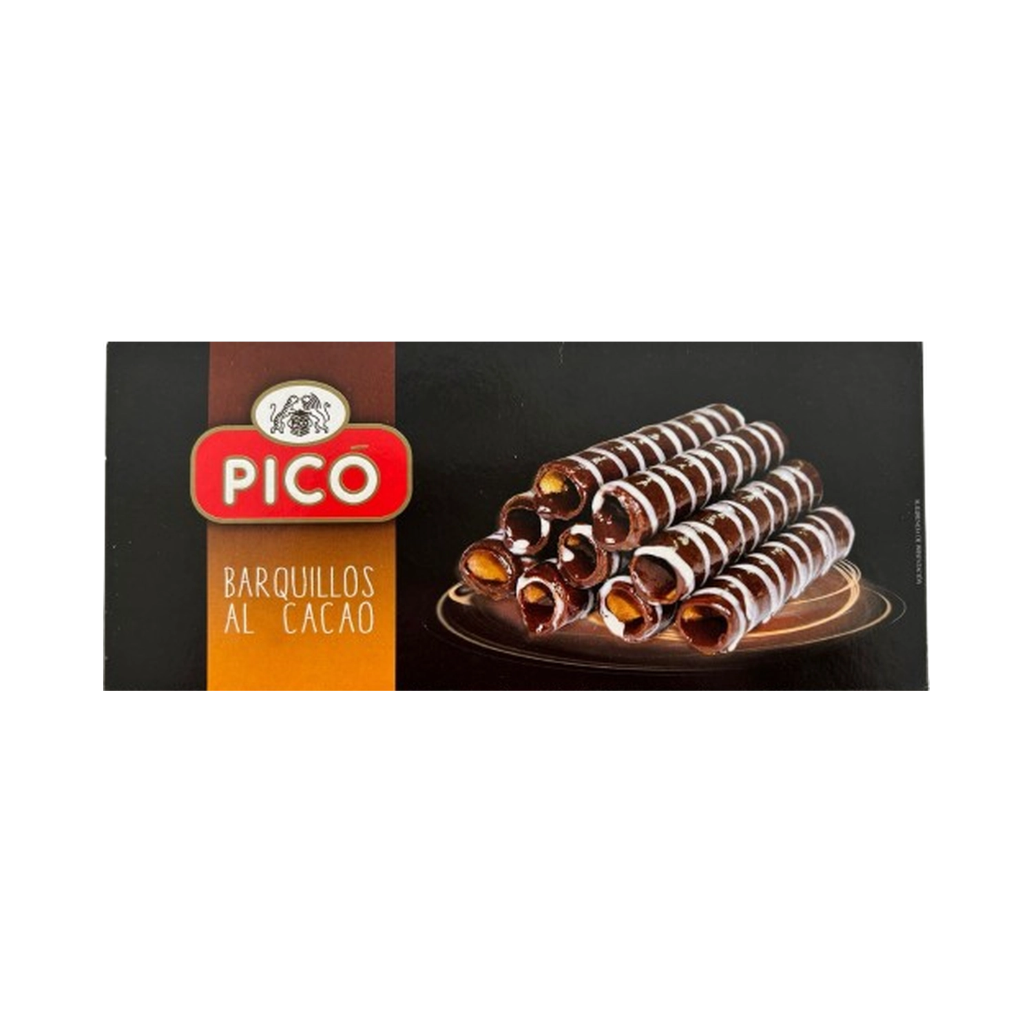 Barquillos bañados al cacao