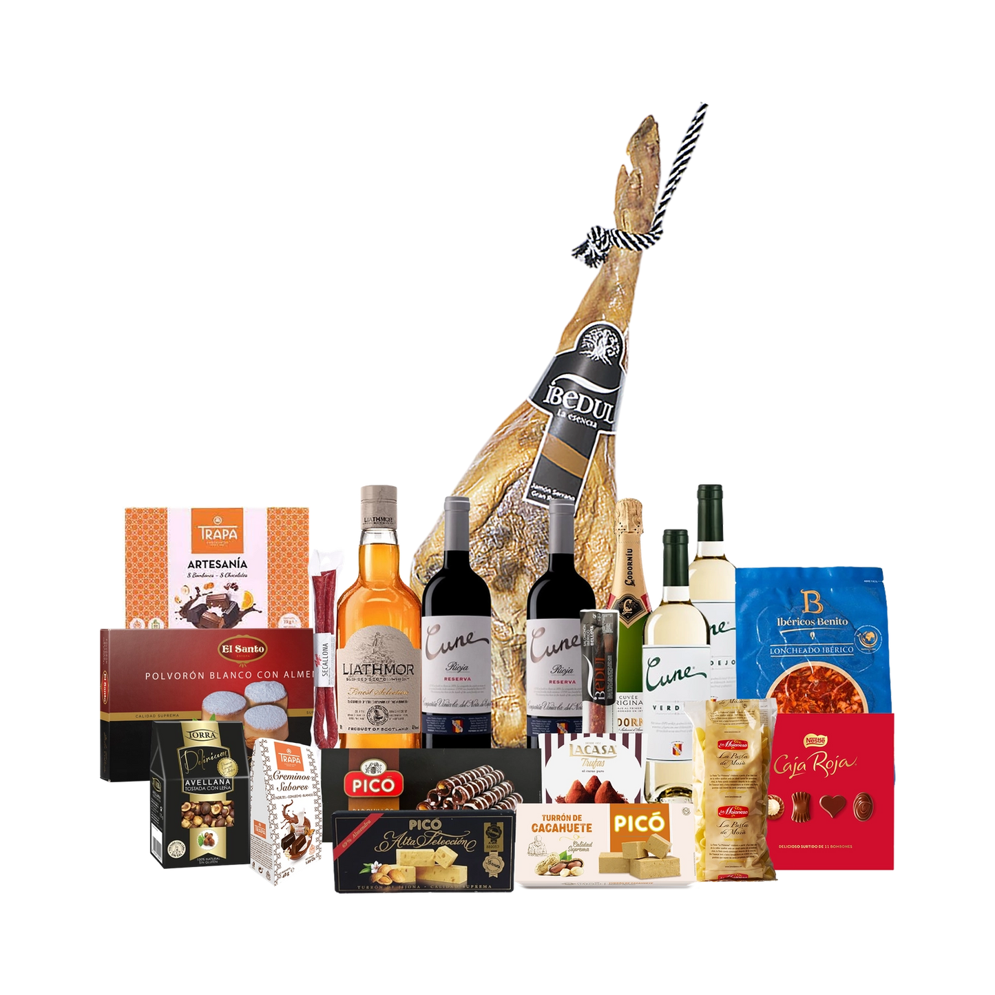 Lote de Navidad con Paleta Ibérica "Jamón Jamón"