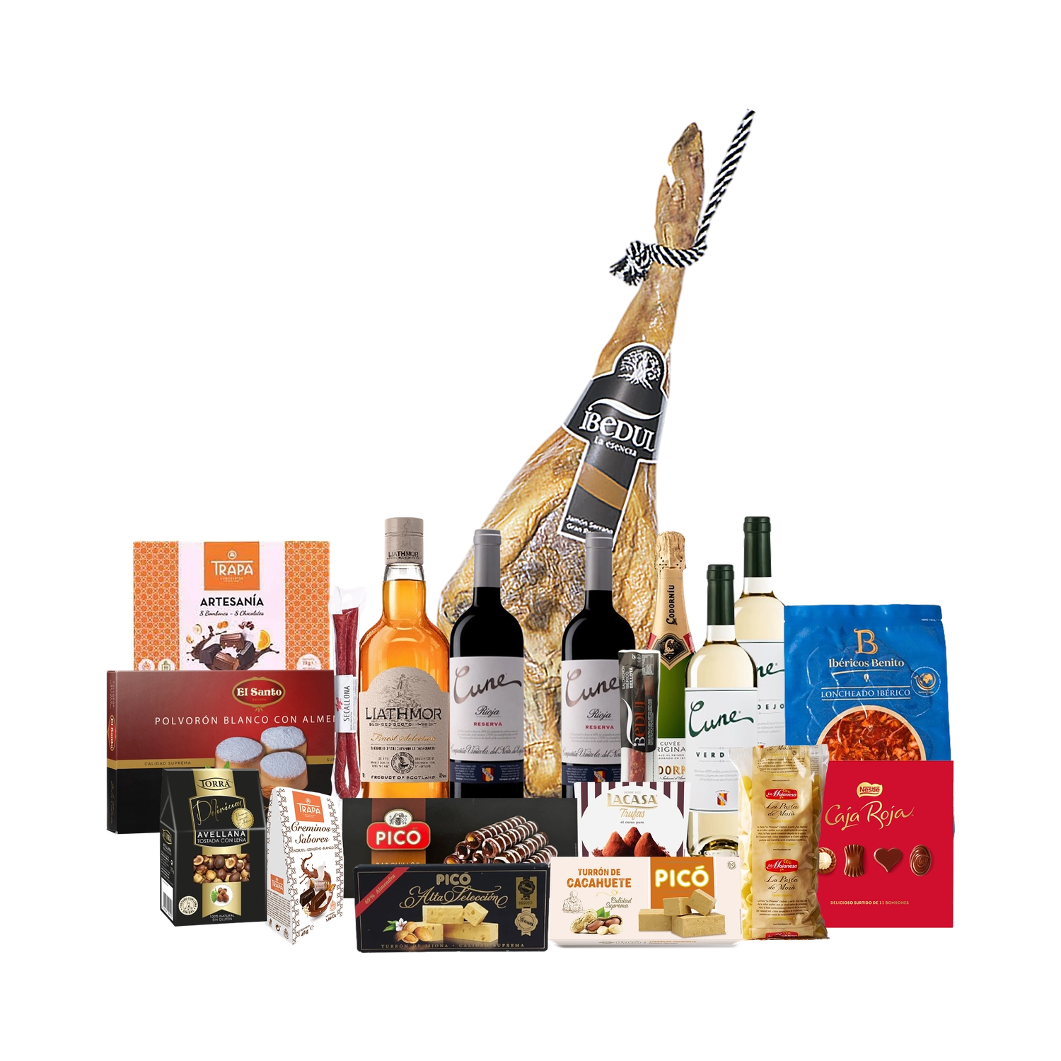 Lote de Navidad con Paleta Ibérica "Jamón Jamón"
