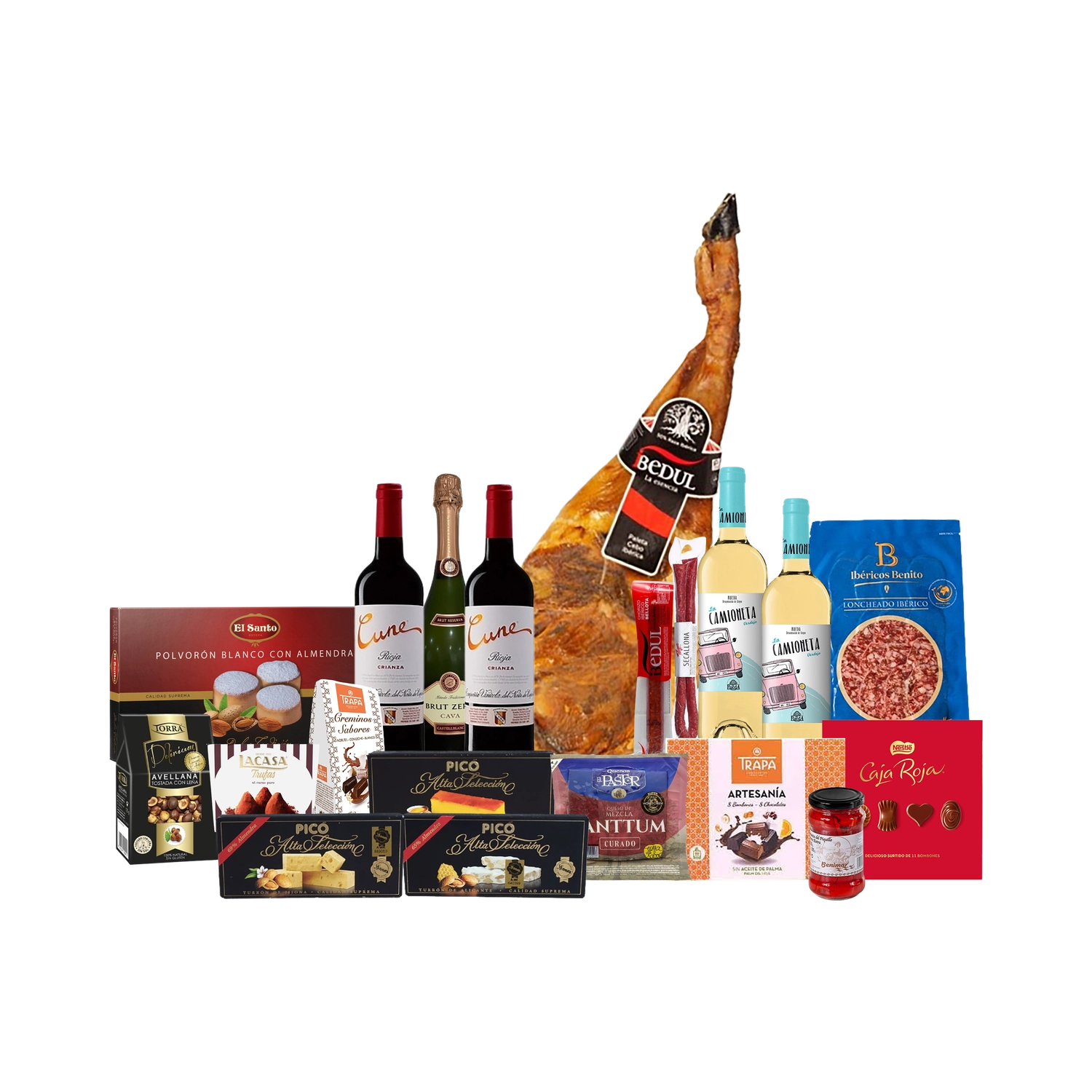 Lote de Navidad con Paleta y Quesos Gourmet "Jamón o victoria"