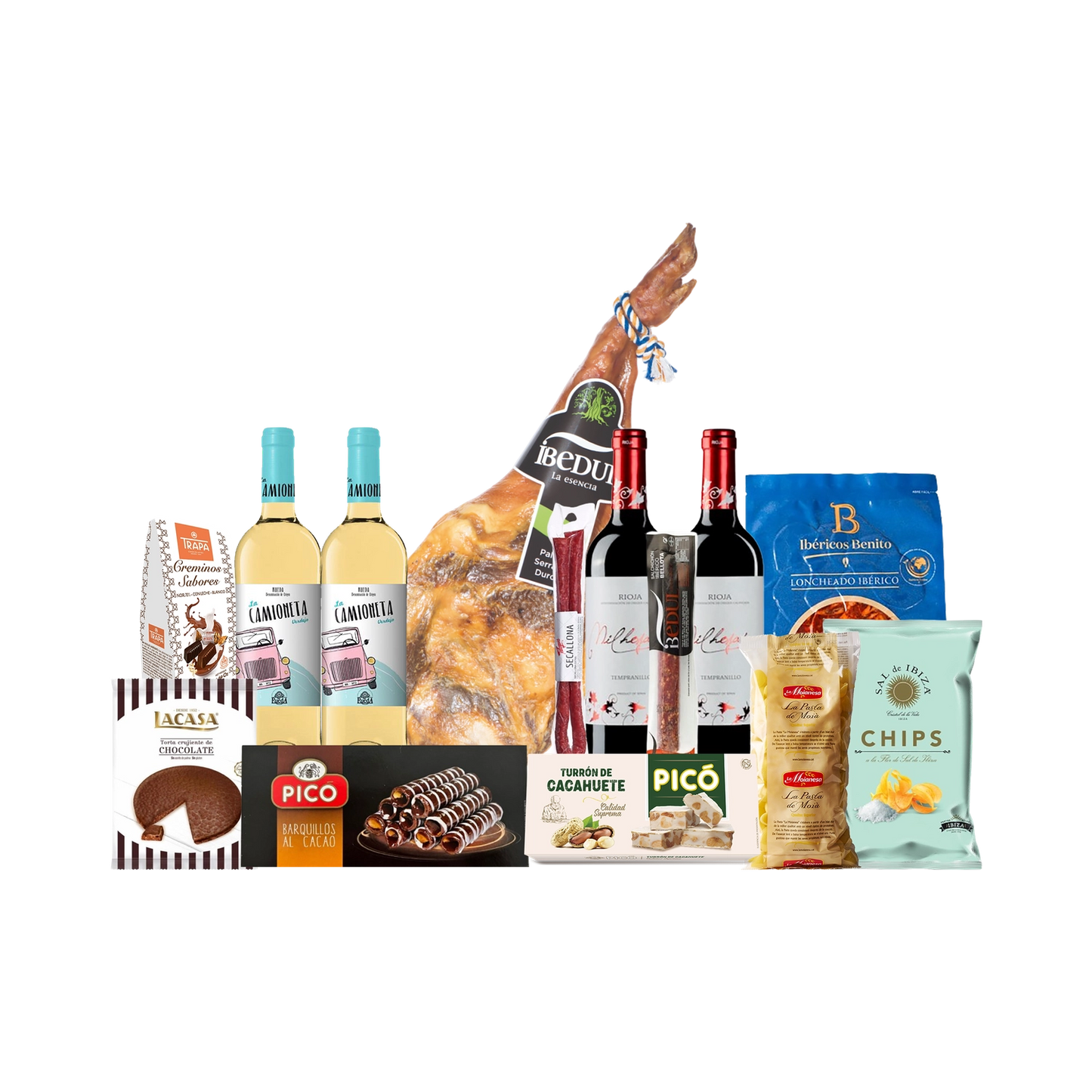 Lote de Navidad con Paleta Ibérica Selección "Jamón Imposible"