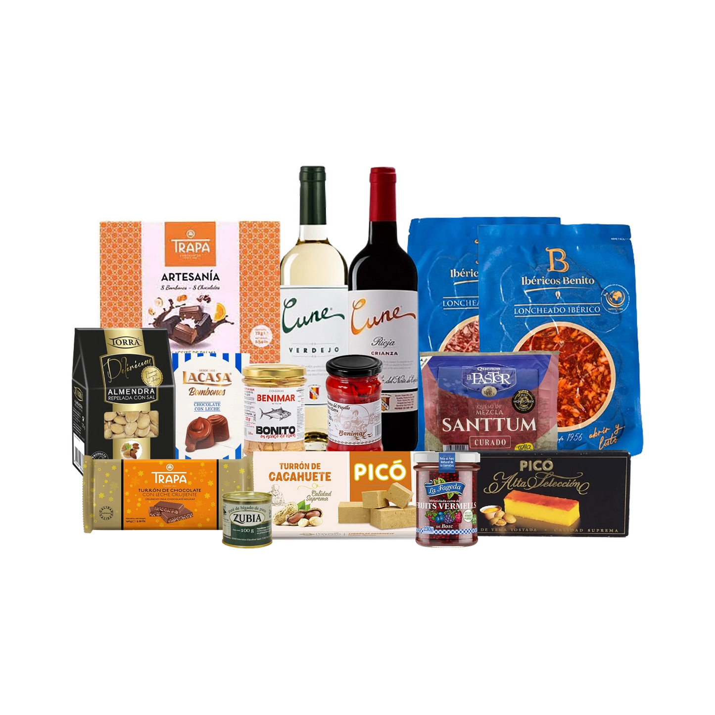 Lote de Navidad con Ibéricos, Dulces y Quesos "Harry Lote y la Piedra Filosofal"