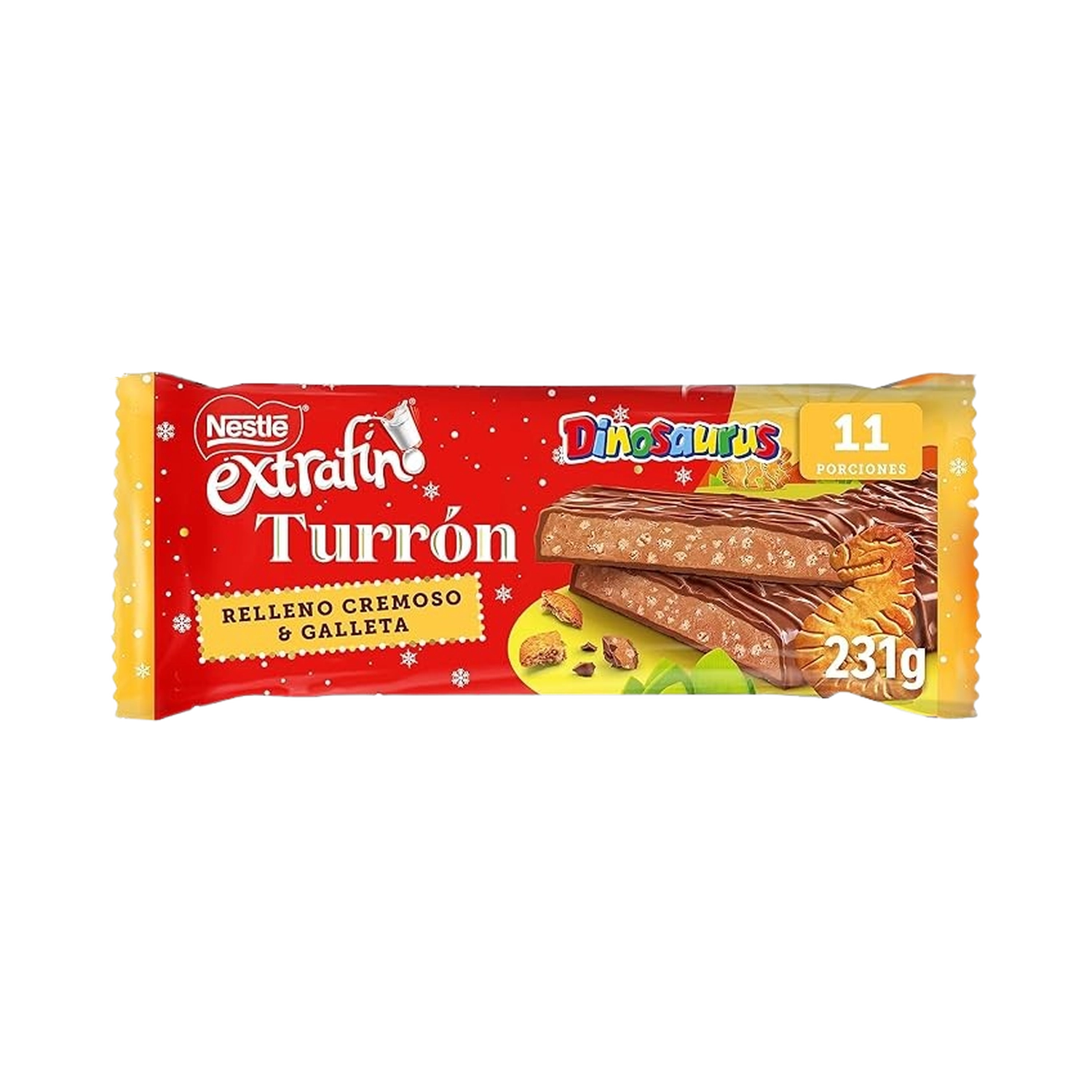 Turrón Extrafino Dinosaurus Crujiente Galleta