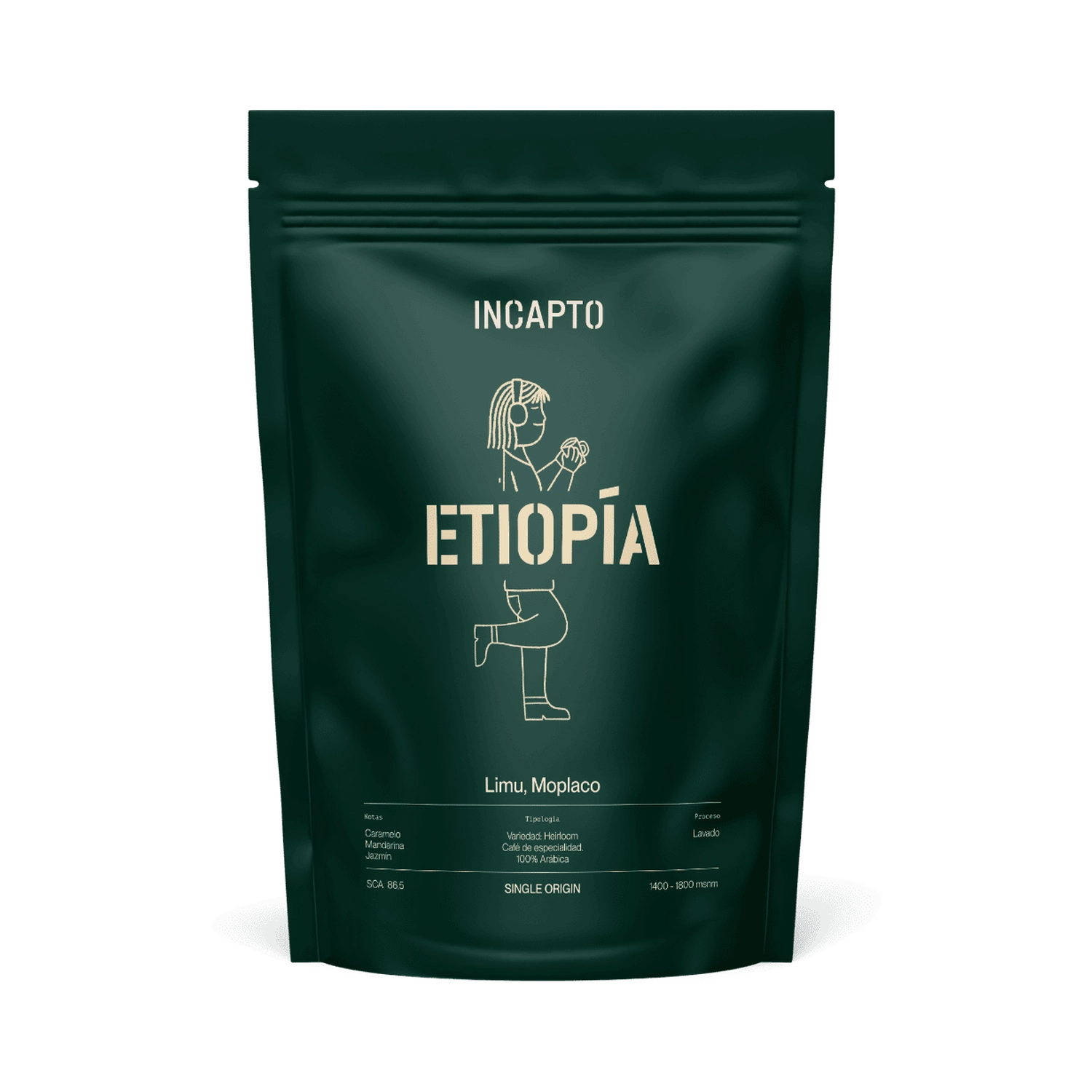 Café de Etiopía en grano
