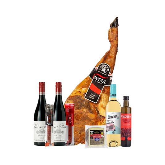 Lote de Navidad con Paleta y Quesos Gourmet "Jamón, el profesional"