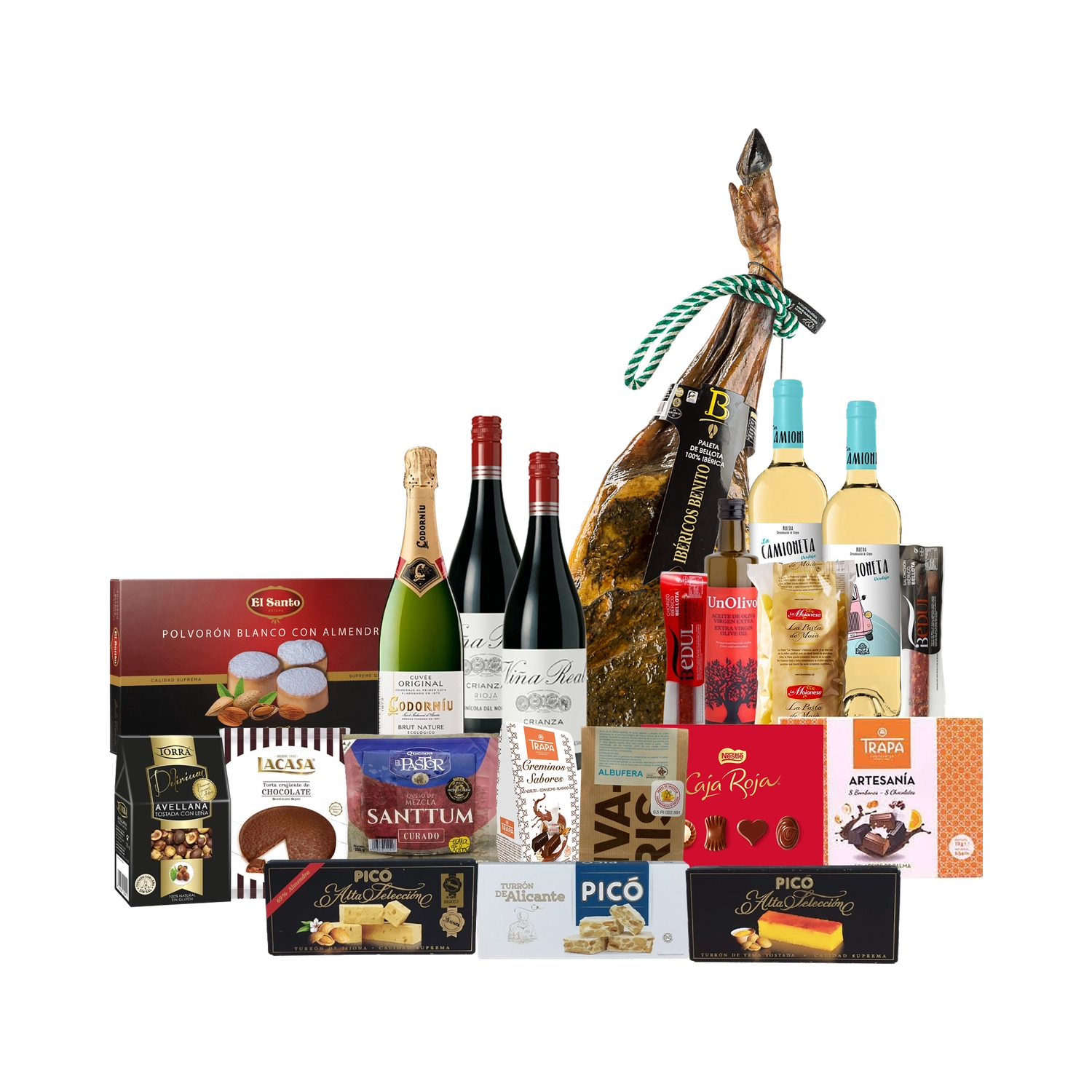 Lote de Navidad con Paleta y Quesos Gourmet "El paleta de los simios"