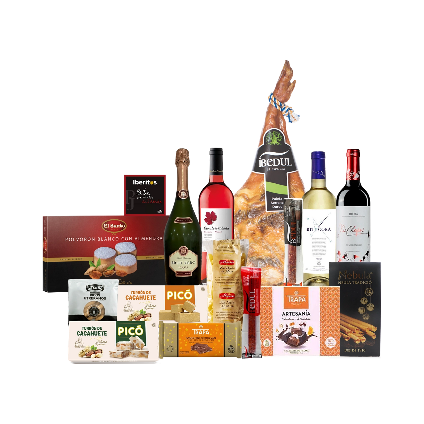 Lote de Navidad con Paleta Ibérica "Un jamón indecente"