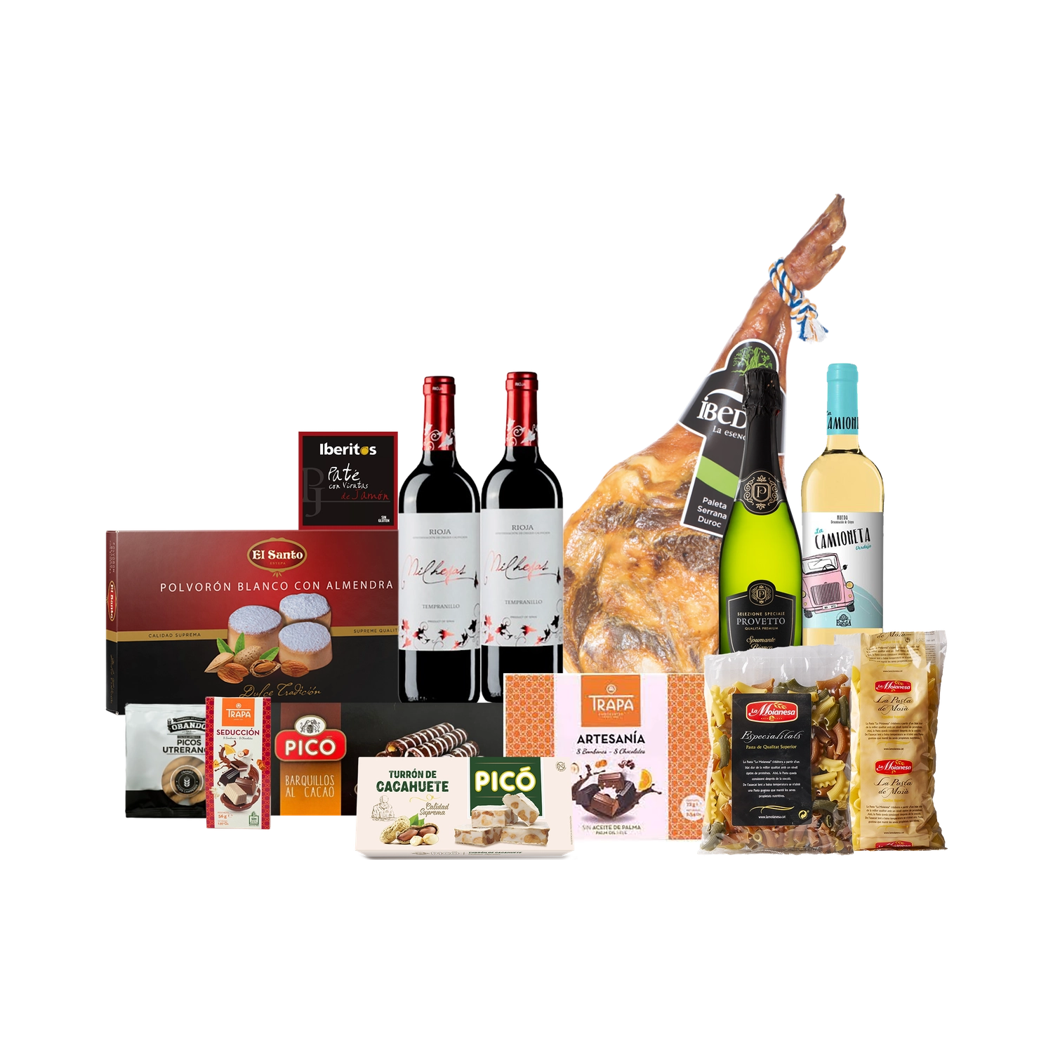 Lote de Navidad con Paleta Ibérica Gourmet "Leyendas de jamón"