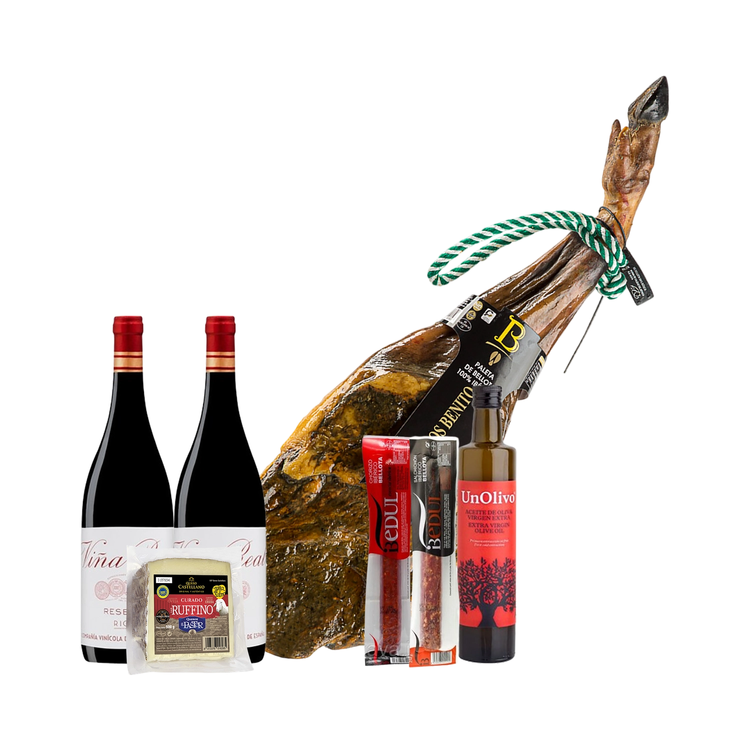 Lote de Navidad con Paleta y Quesos Gourmet "La paleta metálica"