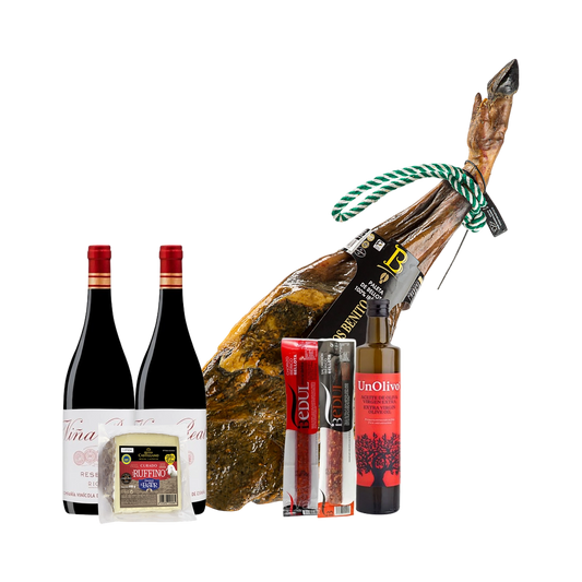 Lote de Navidad con Paleta y Quesos Gourmet "La paleta metálica"