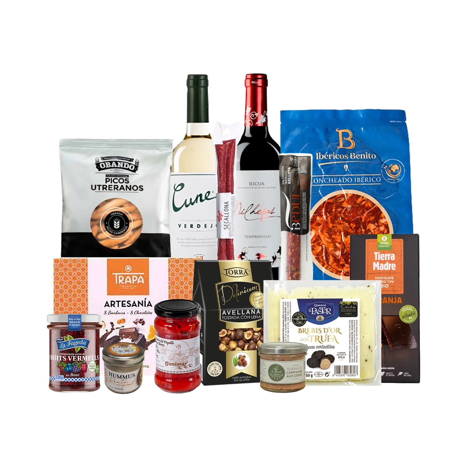 Lote de Navidad con Ibéricos, Dulces y Quesos "La cuña de Blair"