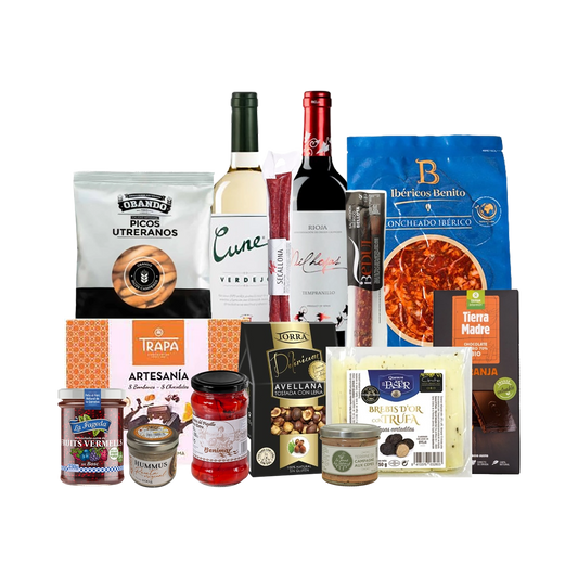 Lote de Navidad con Ibéricos, Dulces y Quesos "La cuña de Blair"