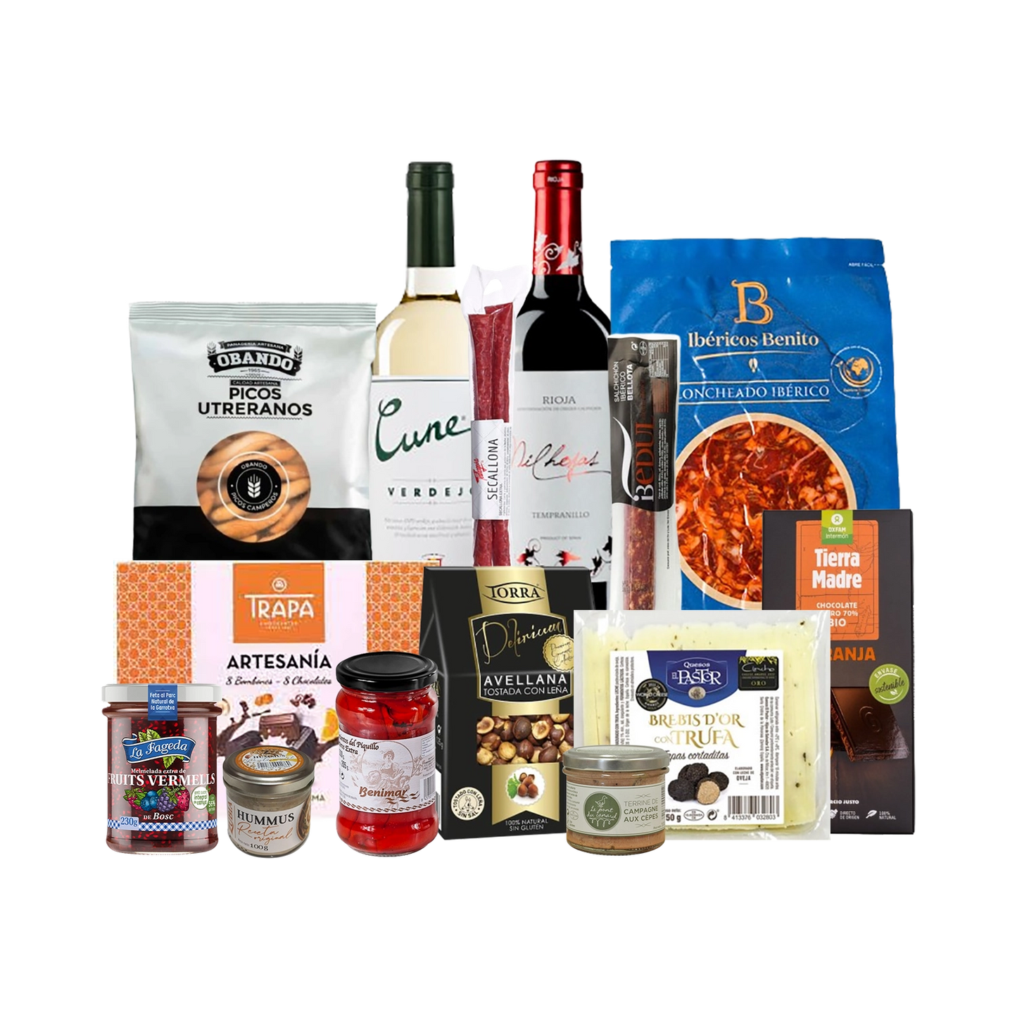 Lote de Navidad con Ibéricos, Dulces y Quesos "La cuña de Blair"