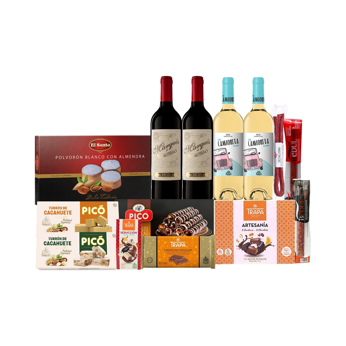 Lote de Navidad con Ibéricos y Dulces "Turron Dollar Baby"