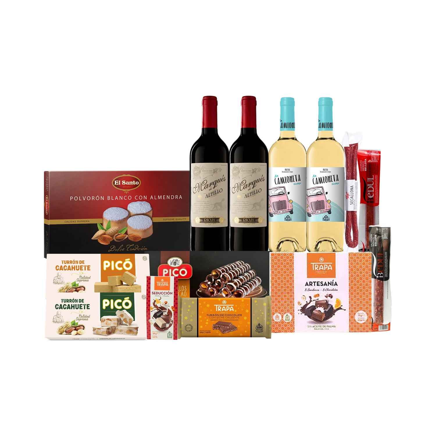 Lote de Navidad con Ibéricos y Dulces "Turron Dollar Baby"