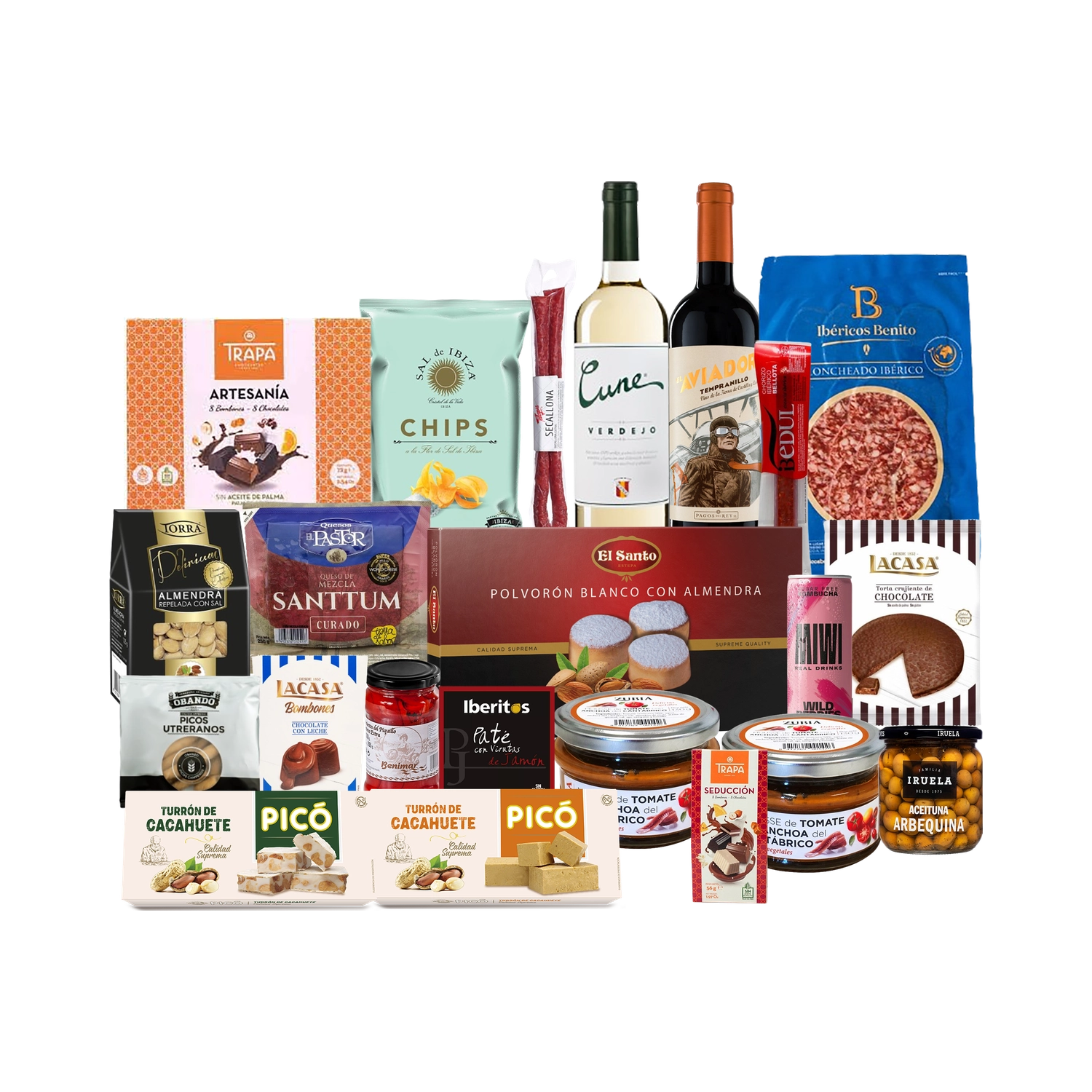 Lote de Navidad con Ibéricos, Quesos y Dulces "La patata mecánica"