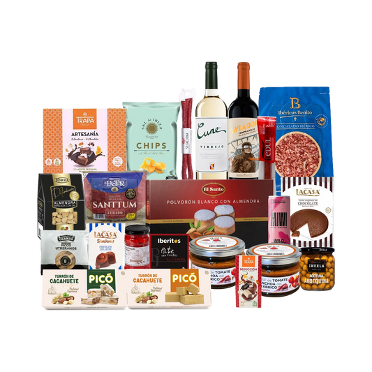 Lote de Navidad con Ibéricos, Quesos y Dulces "La patata mecánica"