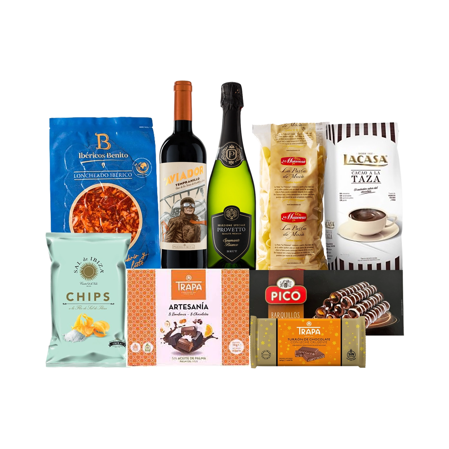 Lote de Navidad con Ibéricos y dulces "Salchichón imposible"