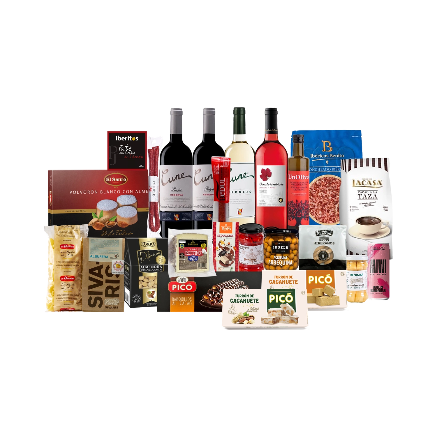 Lote de Navidad con Ibéricos, Quesos y Dulces "Armageturrón"