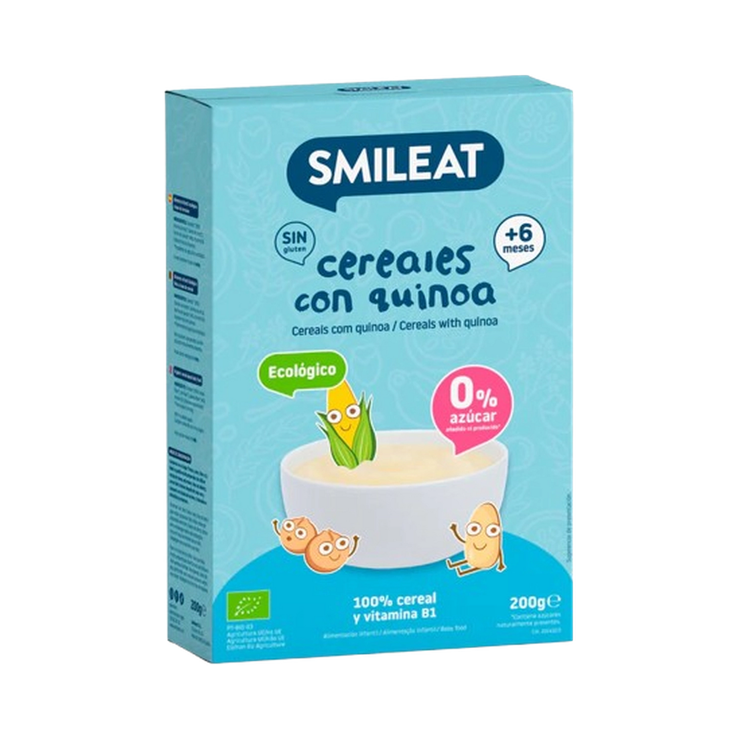 Papilla cereales sin gluten con quinoa