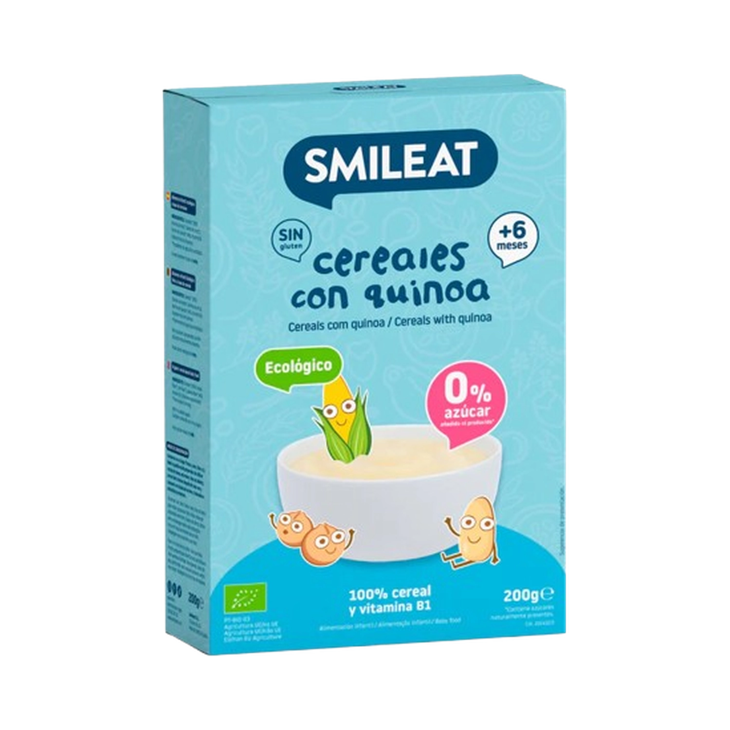 Papilla cereales sin gluten con quinoa