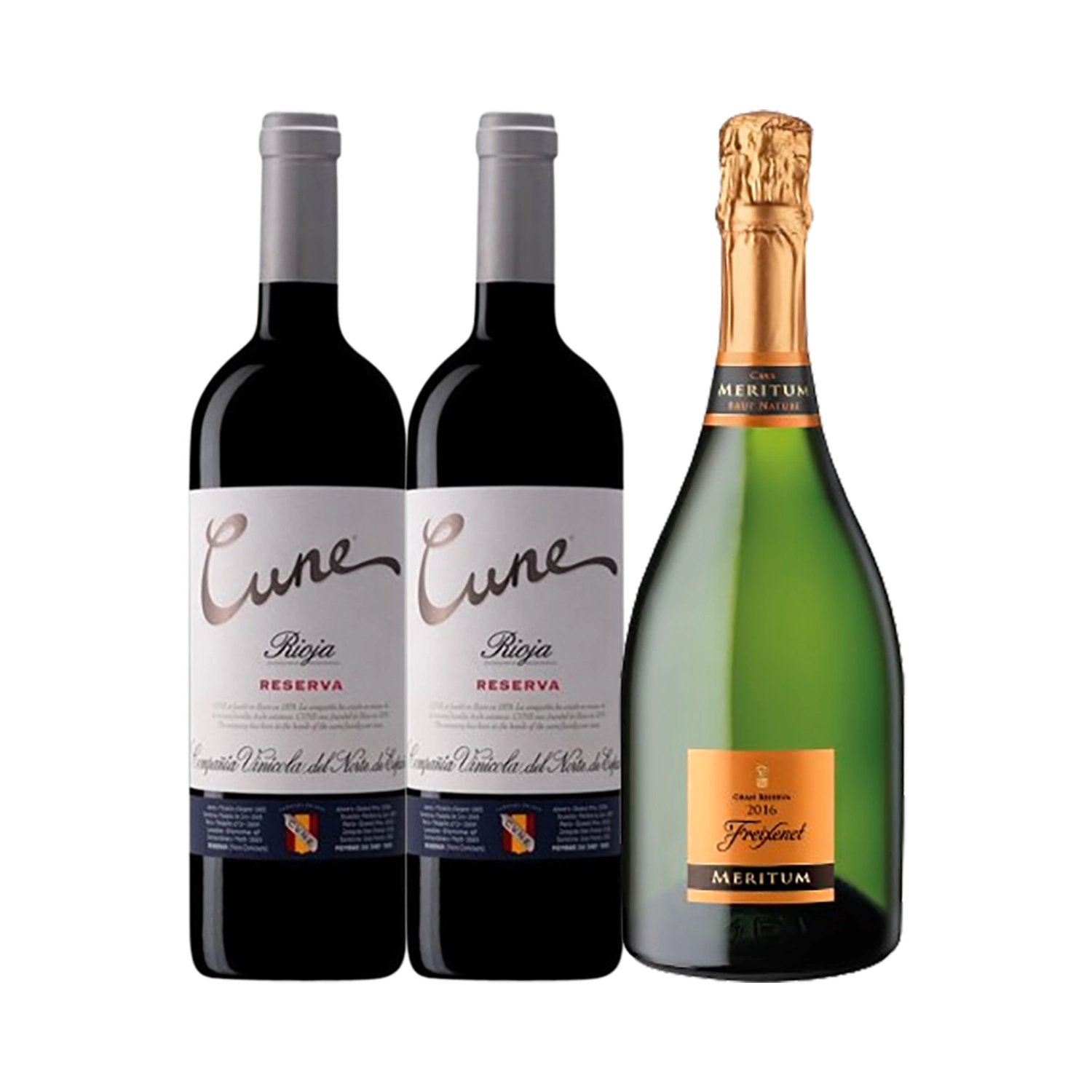Lote de Navidad con Vinos "La botella durmiente"